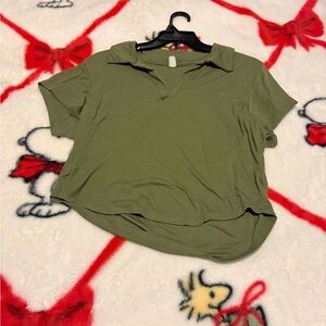 Old Navy Short Sleeve Olive Top